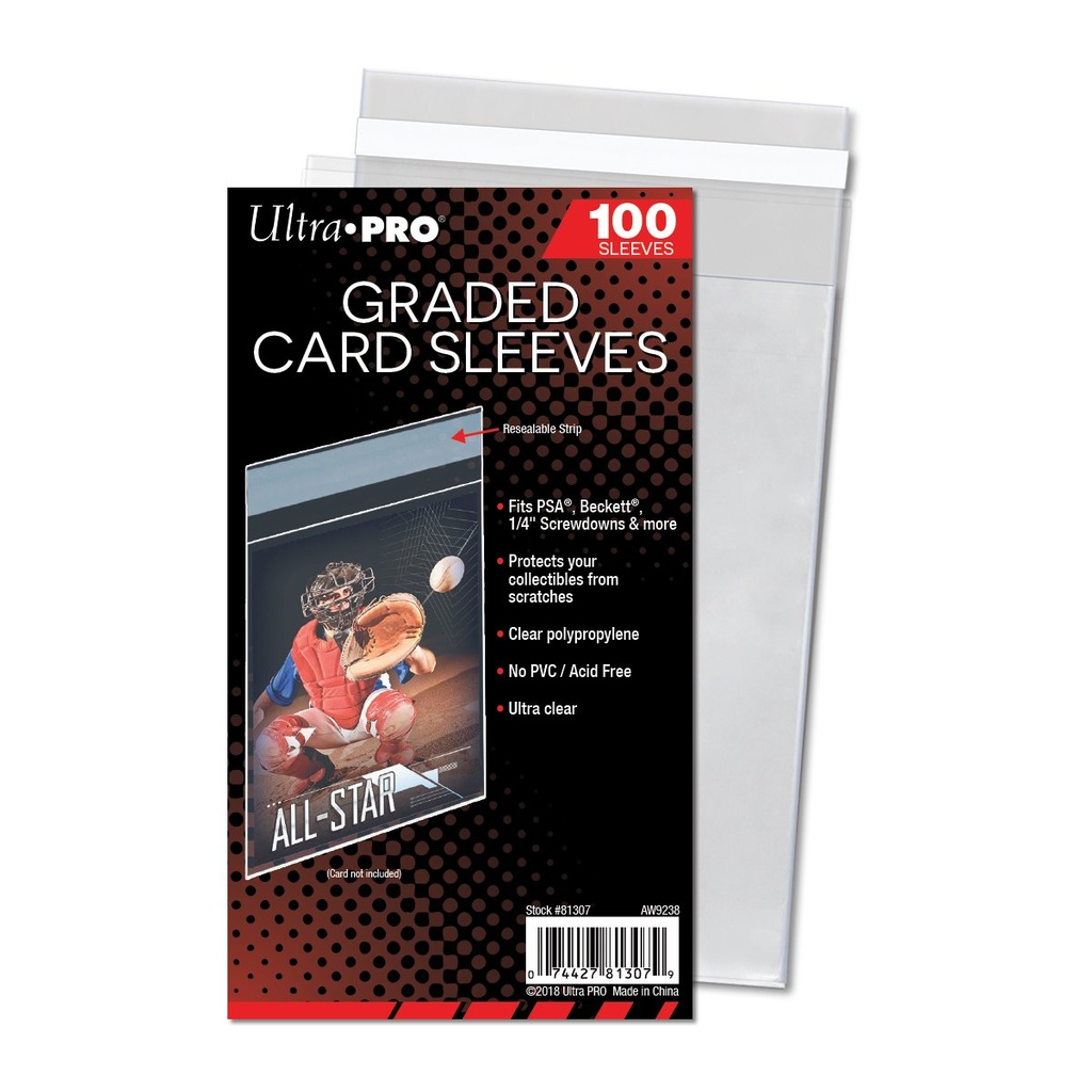 Ultra Pro - Resealable Graded Card Sleeves/Bags (100 pack)