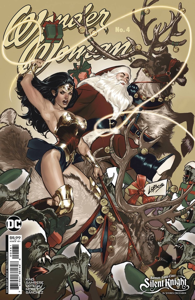 Wonder Woman #4 (Cover D Pablo Villalobos Santa Card Stock Variant)