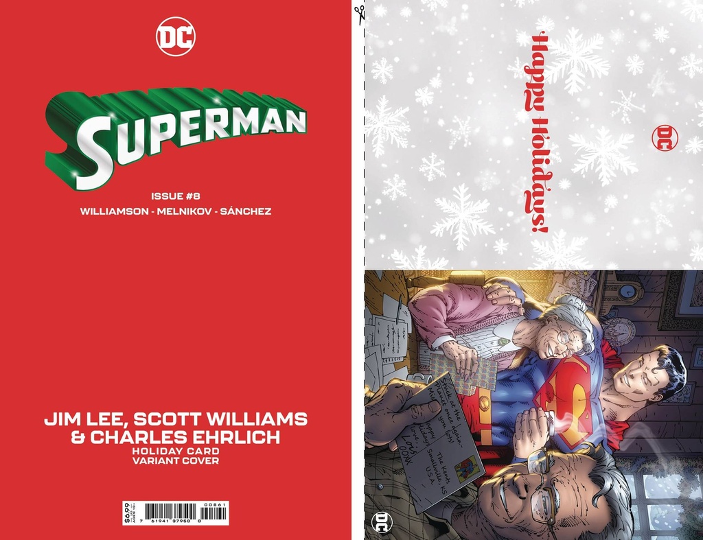Superman #8 (Cover D Jim Lee DC Holiday Card Special Edition Variant)