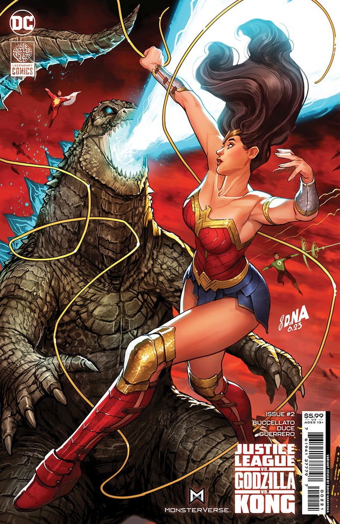 Justice League vs. Godzilla vs. Kong #2 of 7 (Cover B David Nakayama Wonder Woman Connecting Card Stock Variant)