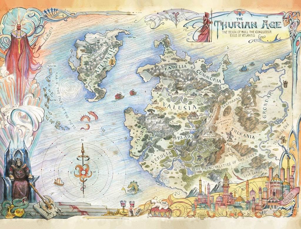 Conan the Barbarian #9 (Cover F Francesca Baerald Thurian Age Map Card Stock Variant)