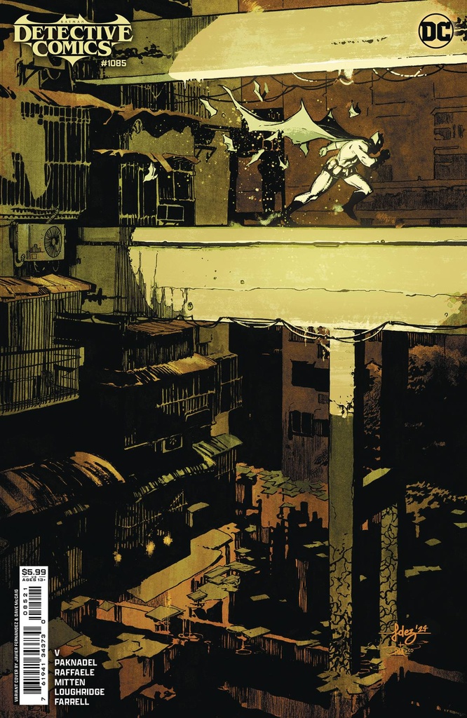 Detective Comics #1085 (Cover B Javier Fernandez Card Stock Variant)