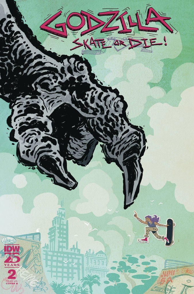 Godzilla: Skate or Die #2 (Cover B Juni Ba)