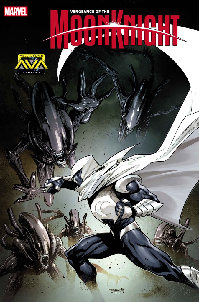 Vengeance of the Moon Knight #7 (Stephen Segovia Marvel vs Alien Variant)