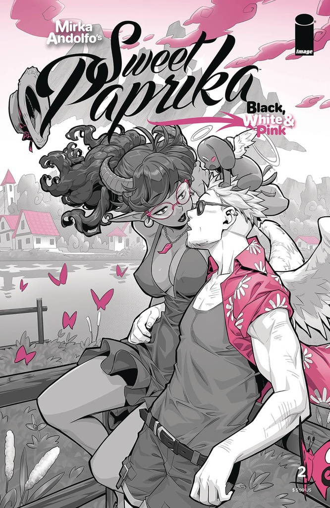 Sweet Paprika: Black, White & Pink #2 (Cover B Xongbros)
