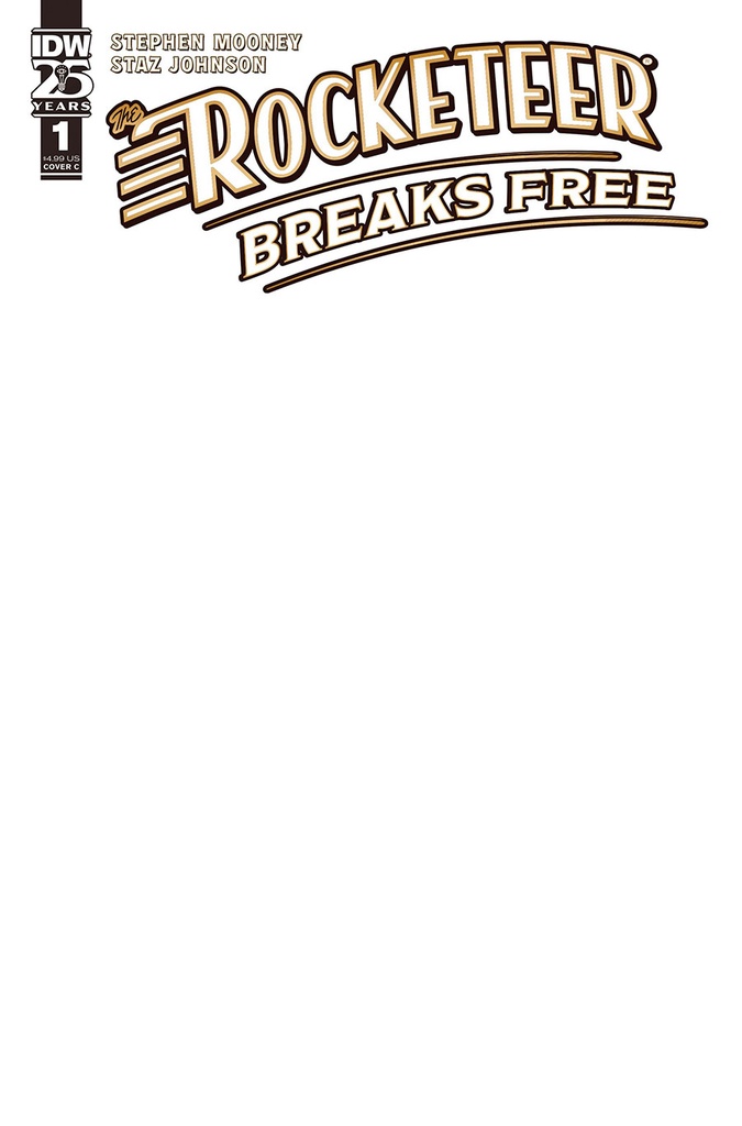 The Rocketeer: Breaks Free #1 (Cover C Blank Sketch Variant)