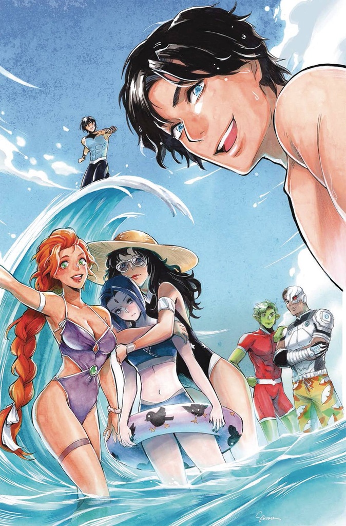 Titans #14 (Cover E Saowee Swimsuit Card Stock Variant)