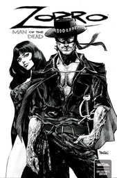 [JAN241097] Zorro: Man of the Dead #3 of 4 (Cover F Dan Panosian B&W Backer Variant)
